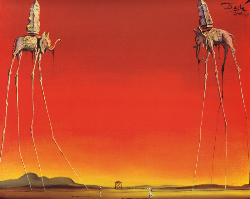Los elefantes - Salvador Dalí 1 los elefantes salvador dali