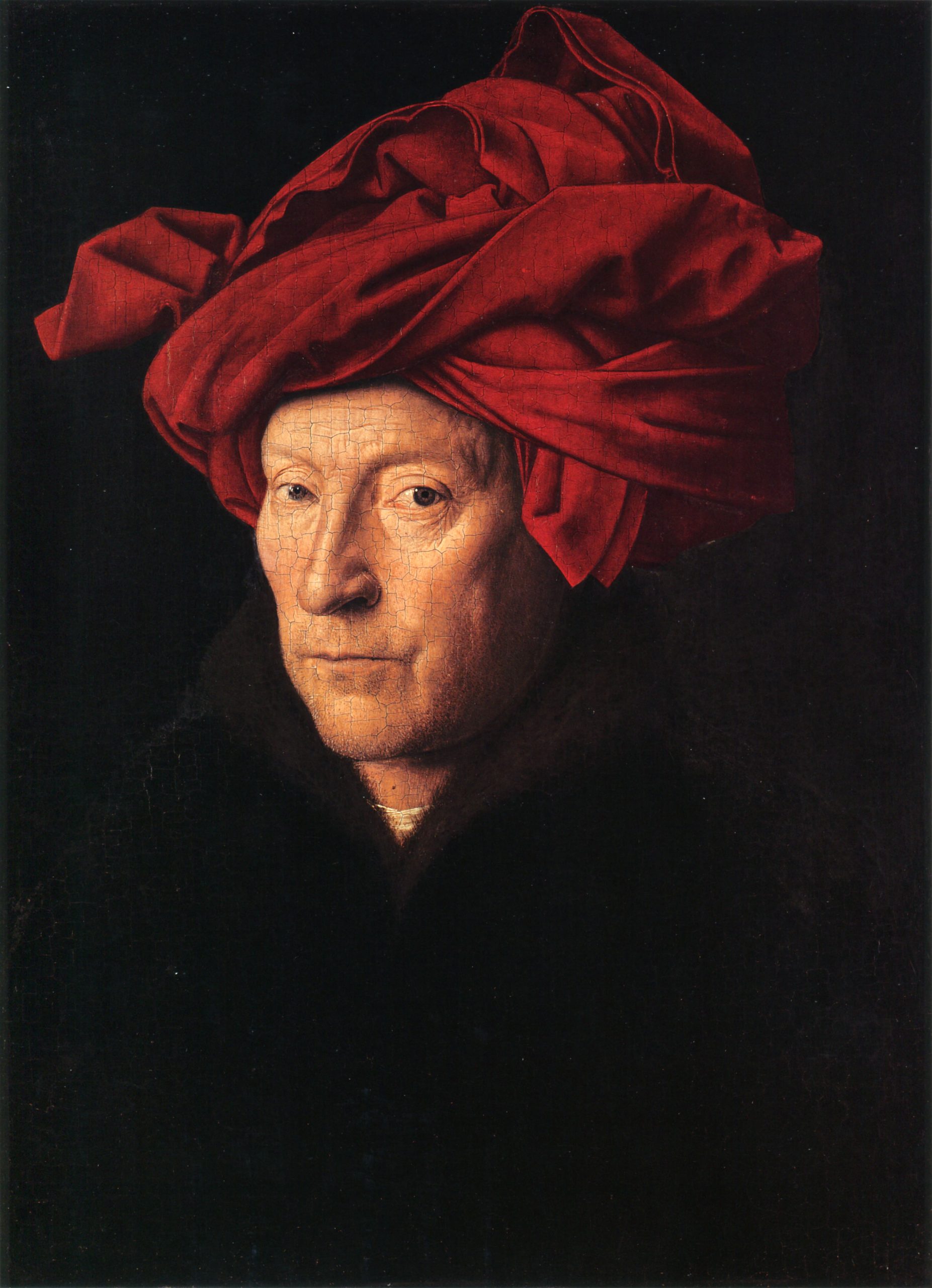 Retrato de Hombre con Turbante Rojo - Jan Van Eyck 1 retrato de hombre con turbante rojo jan van eyck scaled